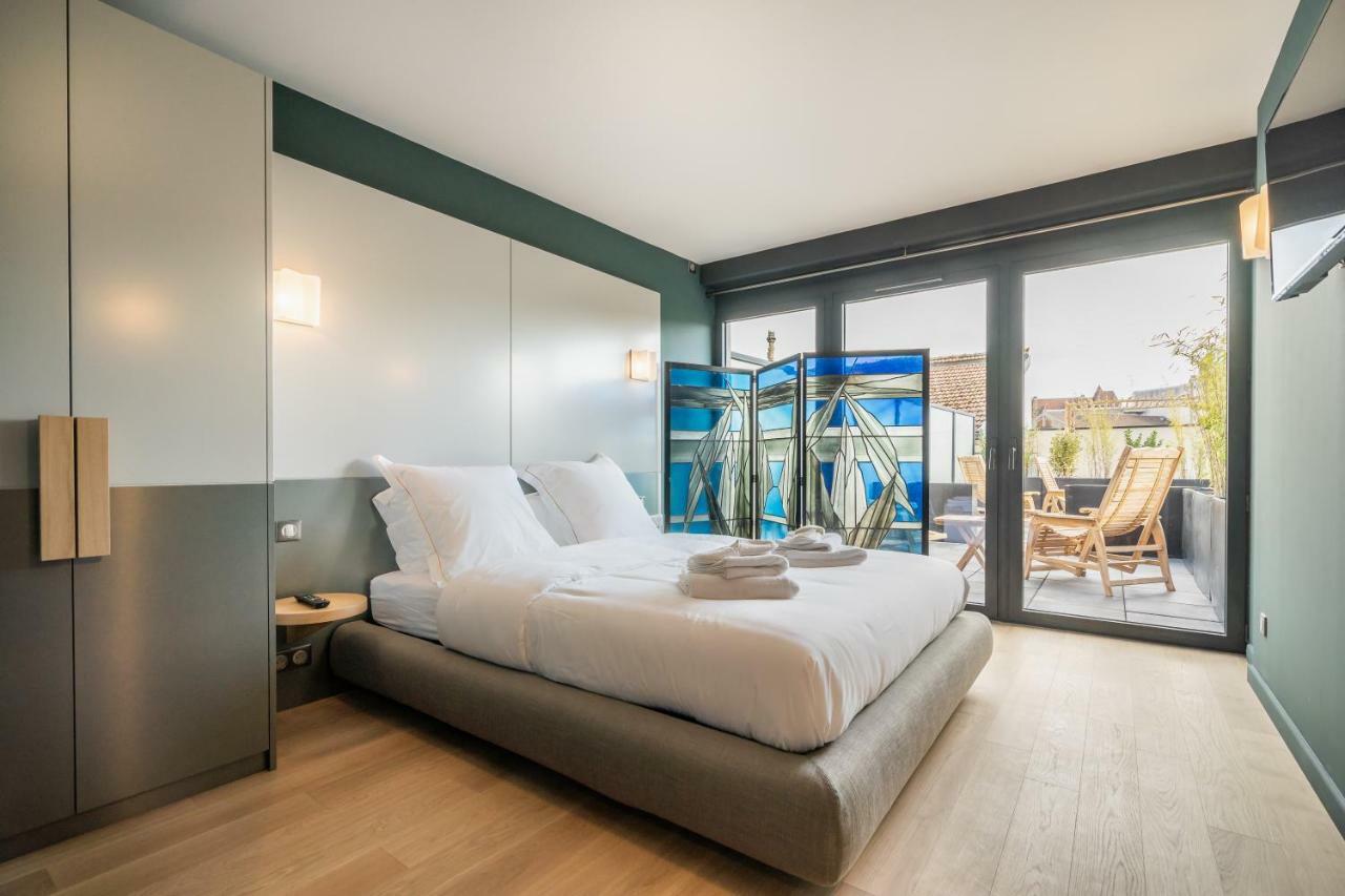 Les Suites 7 Anges - Parking, Vue Cathedrale & Centre Historique Reims Exterior foto